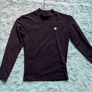 Star-Fit Thermal Black Long Sleeve Shirt
